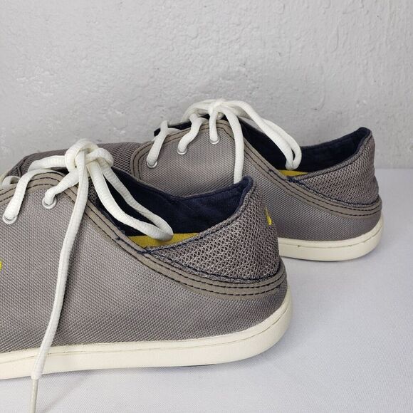 Olukai Nohea Lace Mesh Gray Boat Mens Shoes Size 8 US Casual Comfort Slip-Ons main image 8